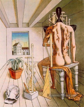 la muse du silence 1973 Giorgio de Chirico surréalisme métaphysique Peinture à l'huile